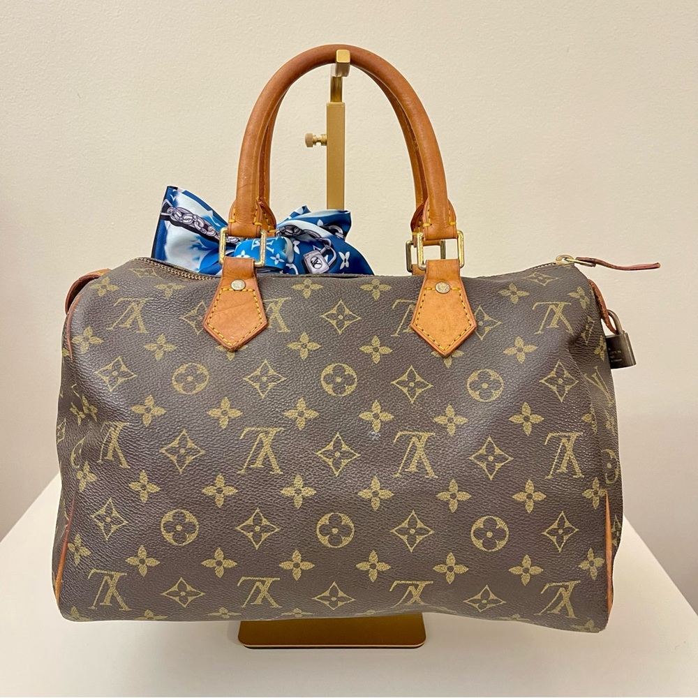 Classic "Speedy 30" Style Top-Handle Satchel - Picture 2 of 11